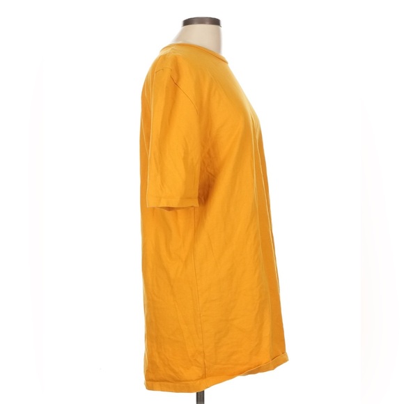 Frankie Shop NEW Golden Yellow Cotton Shirt Dress Large - Picture 7 of 8